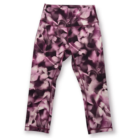 Lululemon Wunder Under Crop Hi-Rise 21" Legging SIZE 6 Blush Blossom Pink Yoga - Picture 4 of 11